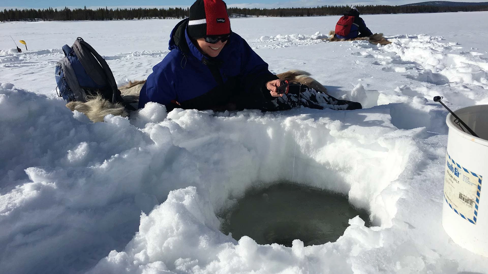 Sneeuwschoenwandelen en ijsvissen