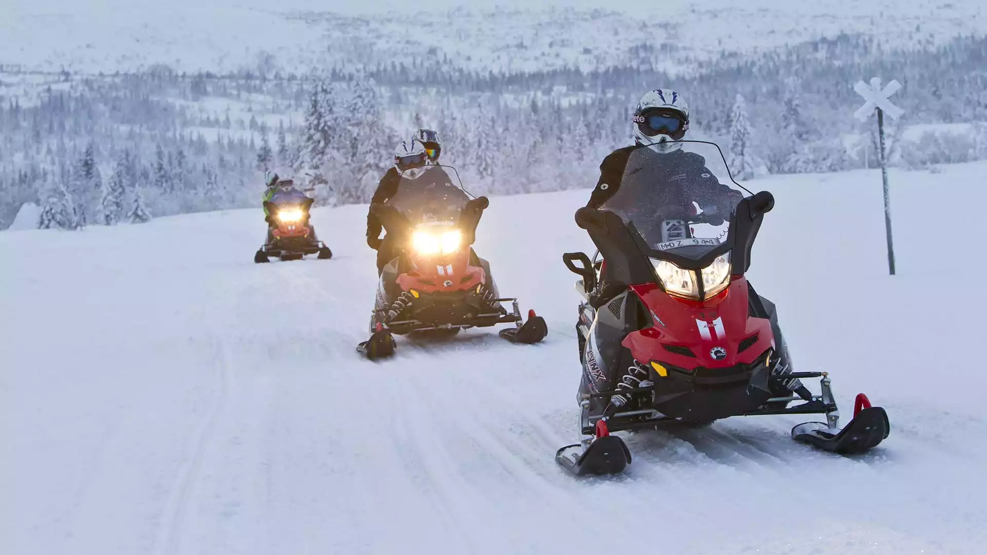 Sneeuwscootertocht door de Lapse wildernis