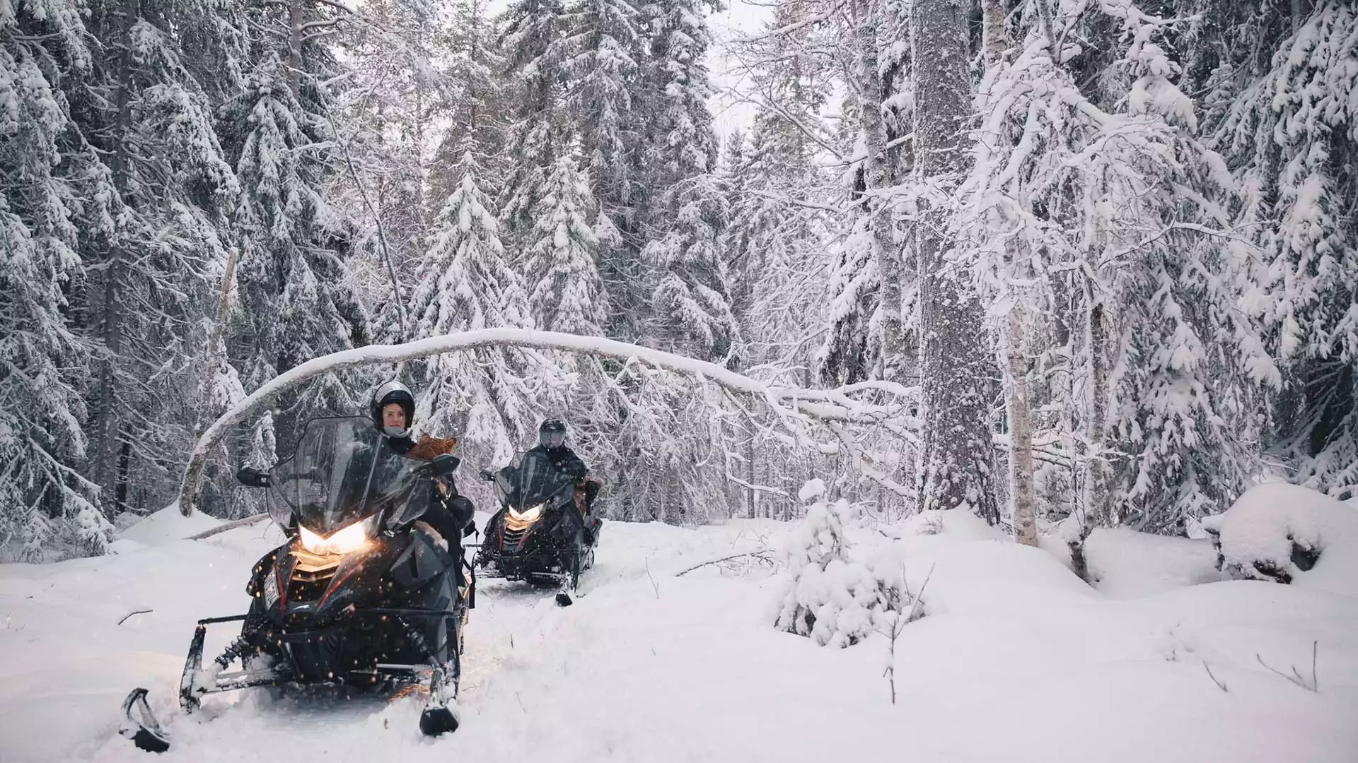 Sneeuwscootersafari en ijsvissen