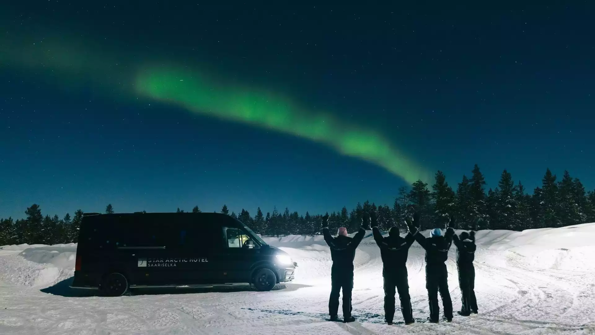 Op zoek naar het noorderlicht per minibus