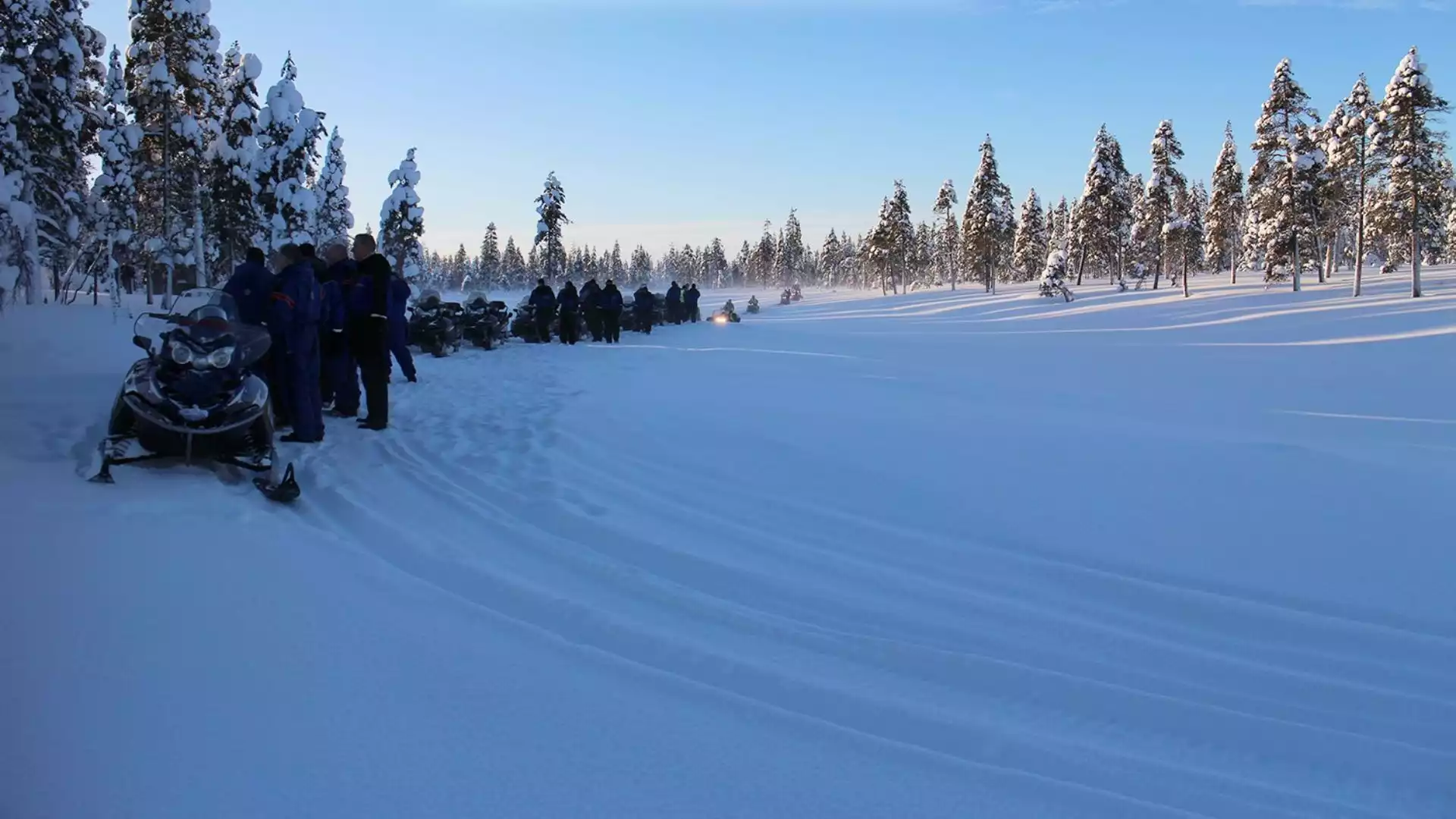 Op pad met de sneeuwscooter