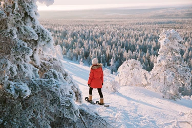 finlandlaplandwintersnowshoegirl