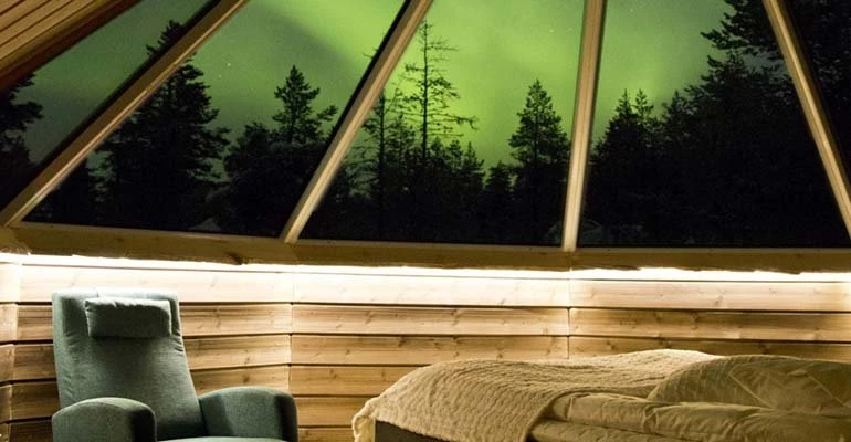 aurora cabin muotkan maja lapland