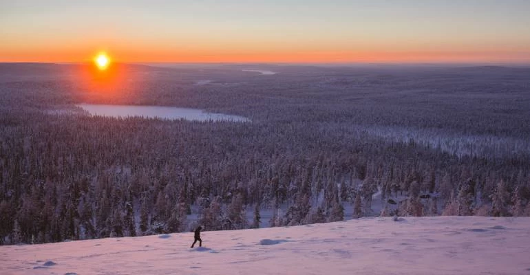 hoe lang is het licht in lapland