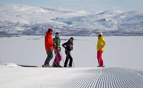 wintersport zweeds lapland
