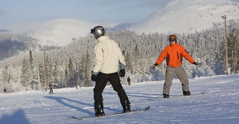 snowboarden yllas lapland