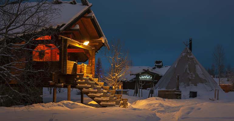 Hot tub Yllashumina Fins Lapland